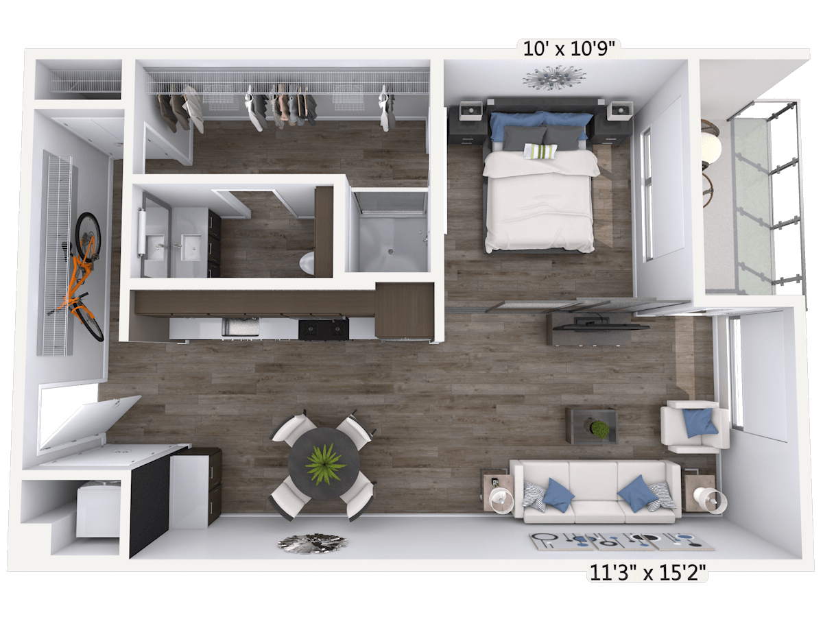 Studio Apartment Plan Examples